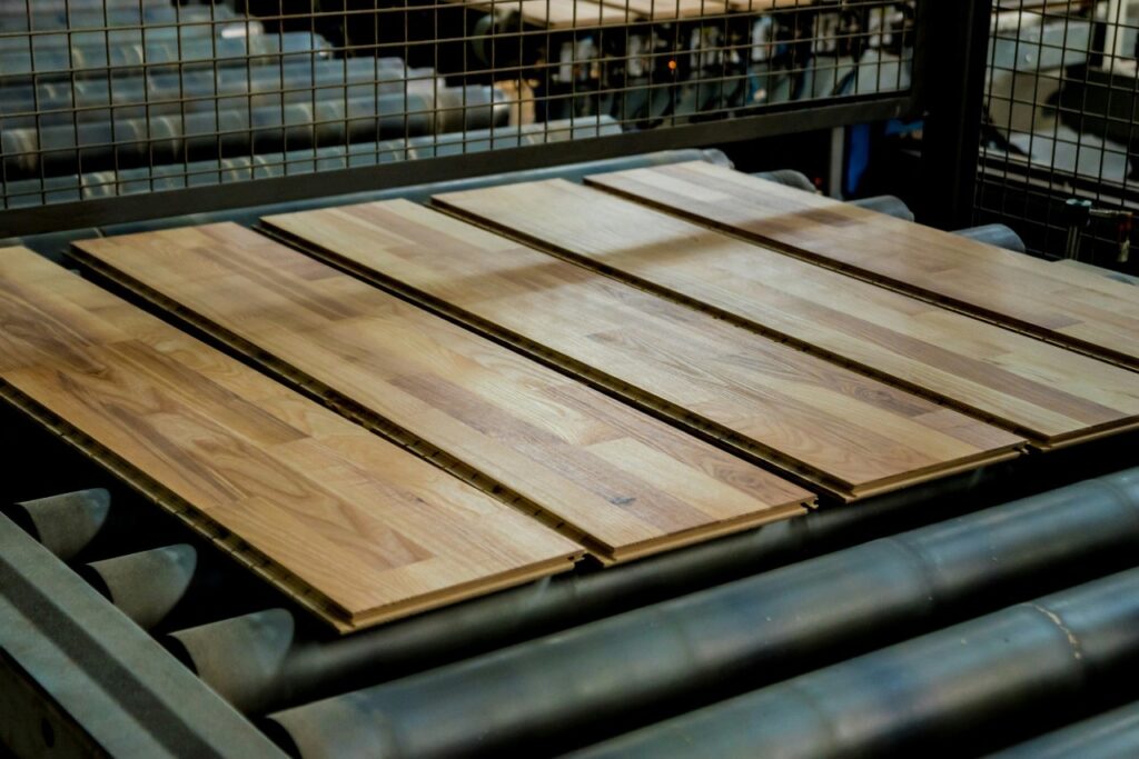 Bulk plywood sheets ready for dispatch, showcasing reliable supply capacity